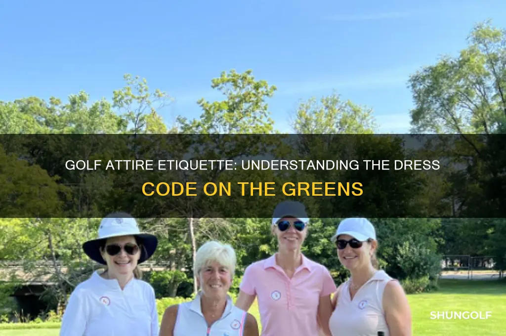 is there a dress code for golfing