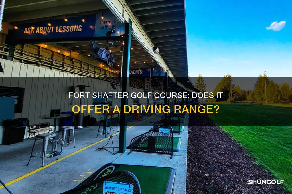 is there a driving range at fort shafter golf course