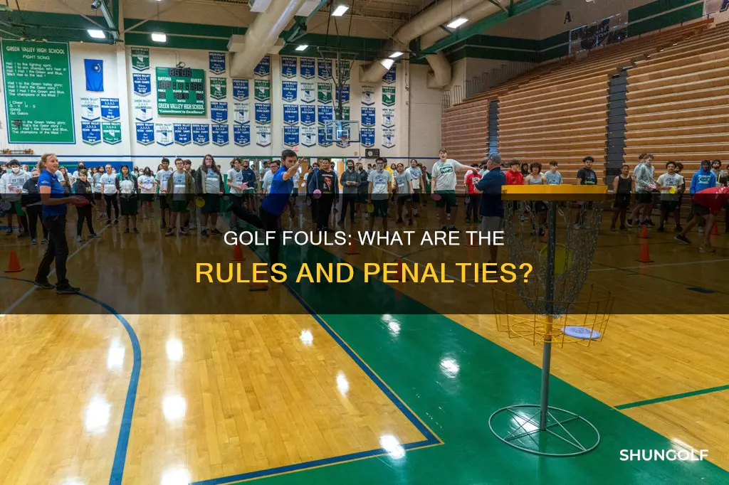 is there a foul in golf