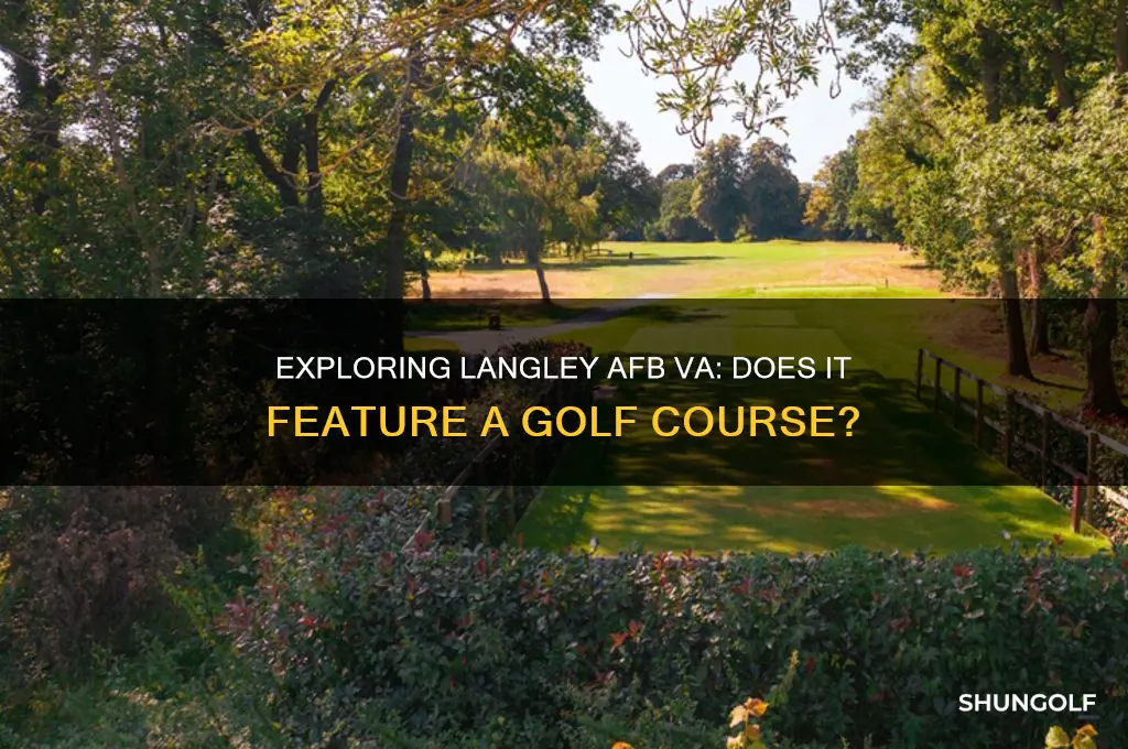 is there a golf course at langley afb va
