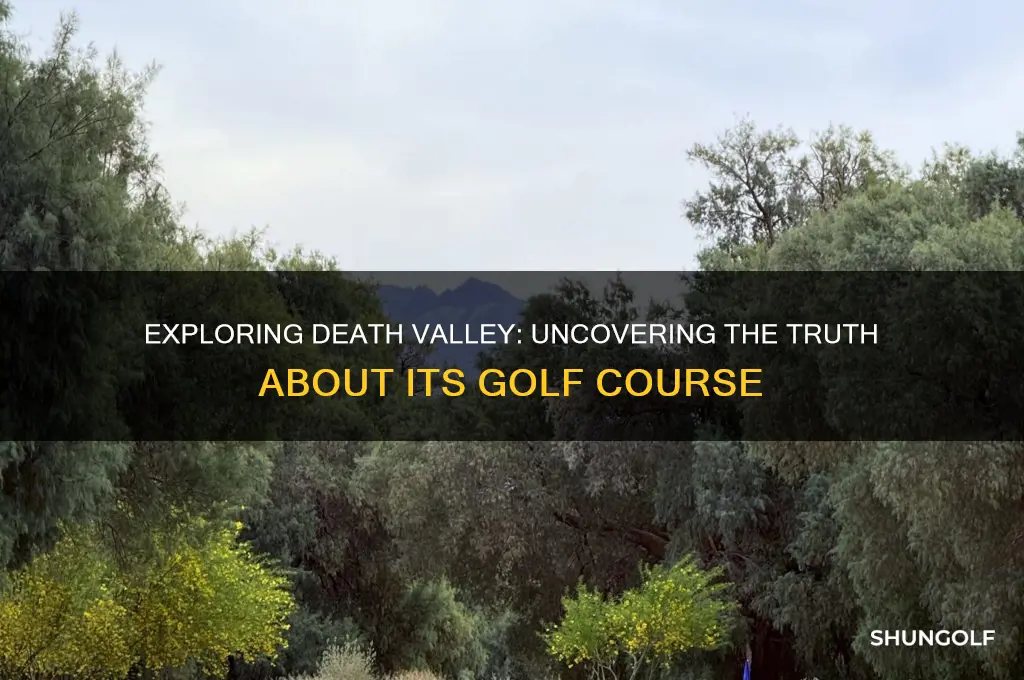 is there a golf course in death valley
