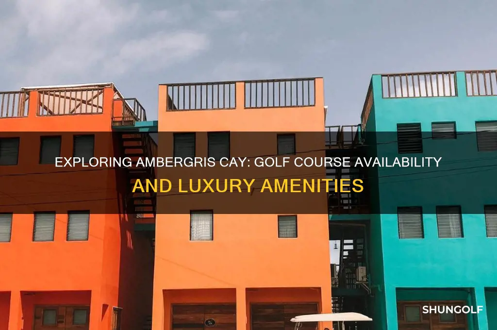is there a golf course on ambergris cay