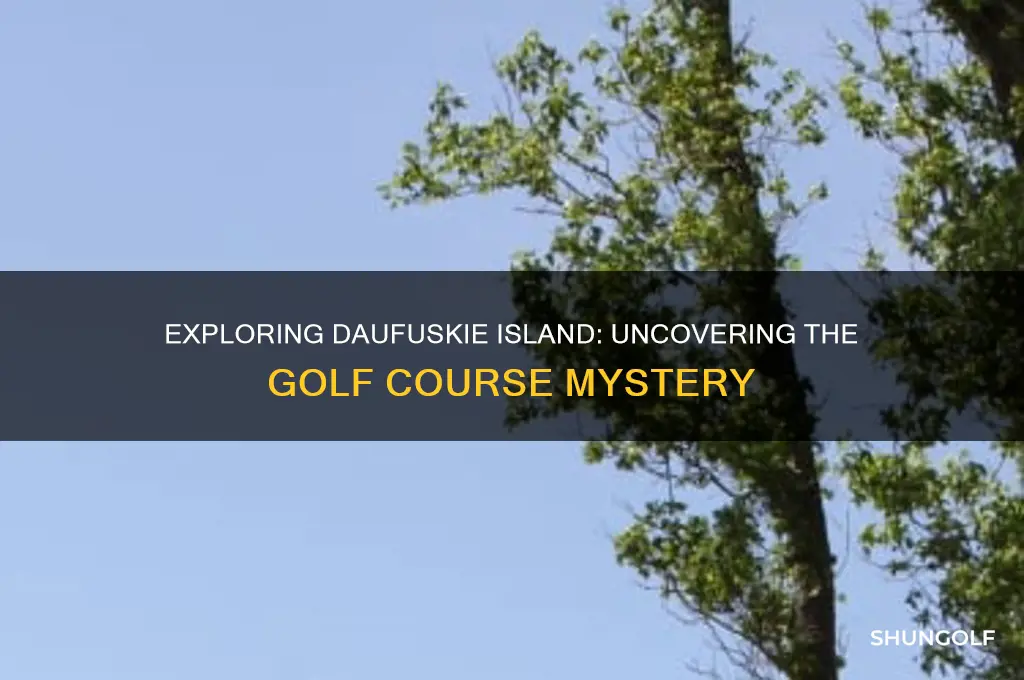 is there a golf course on daufuskie island