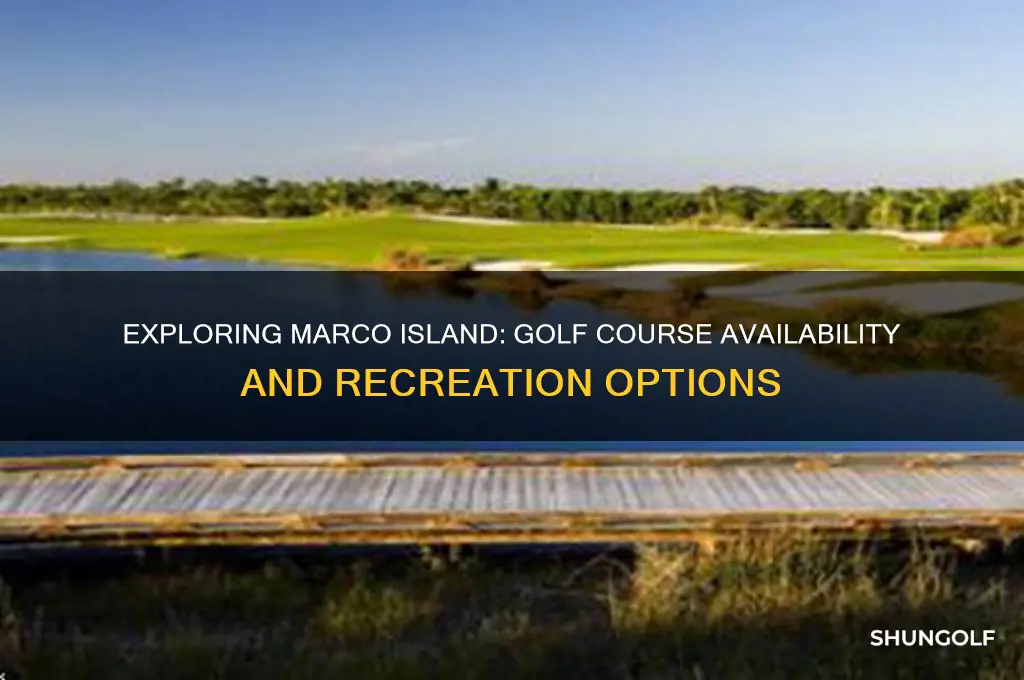 is there a golf course on marco island