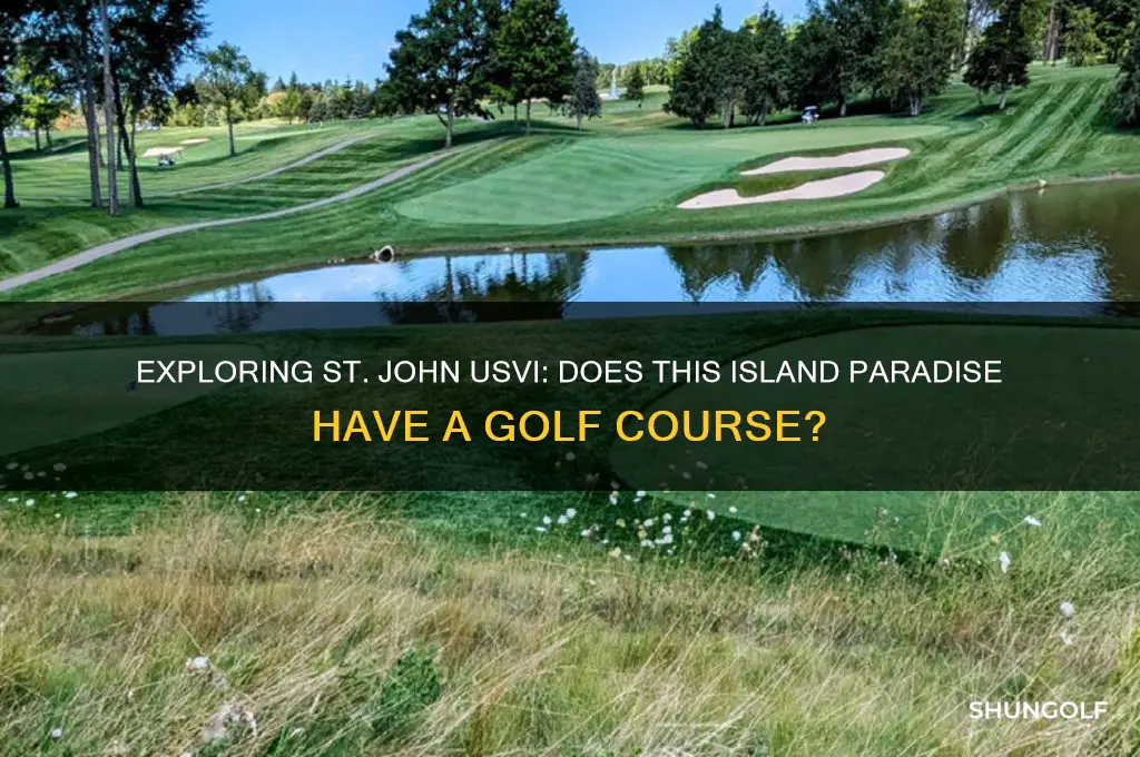 is there a golf course on st john usvi