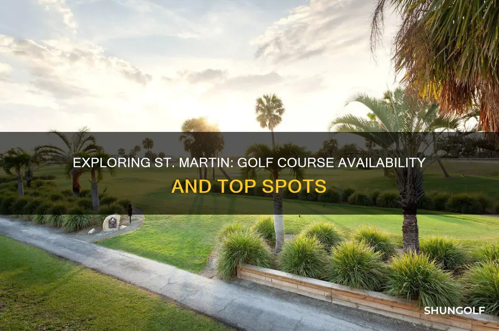 is there a golf course on st martin