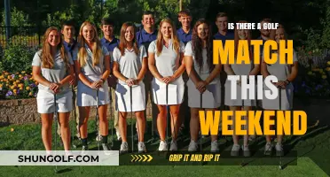 Golf This Weekend: Upcoming Matches and Tee Times to Watch