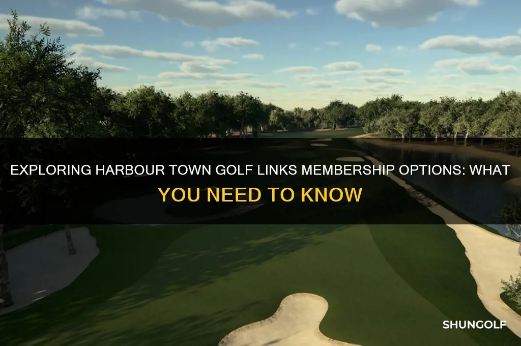 is there a golf membership for harbour town golf links