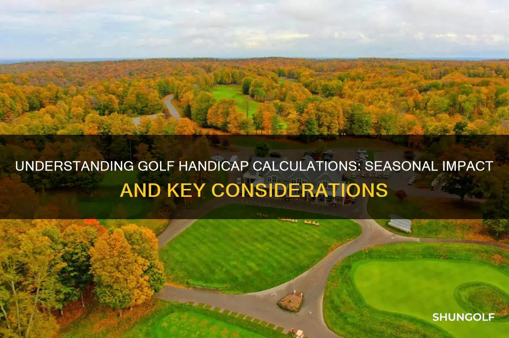 is there a golf season for handicap calculations