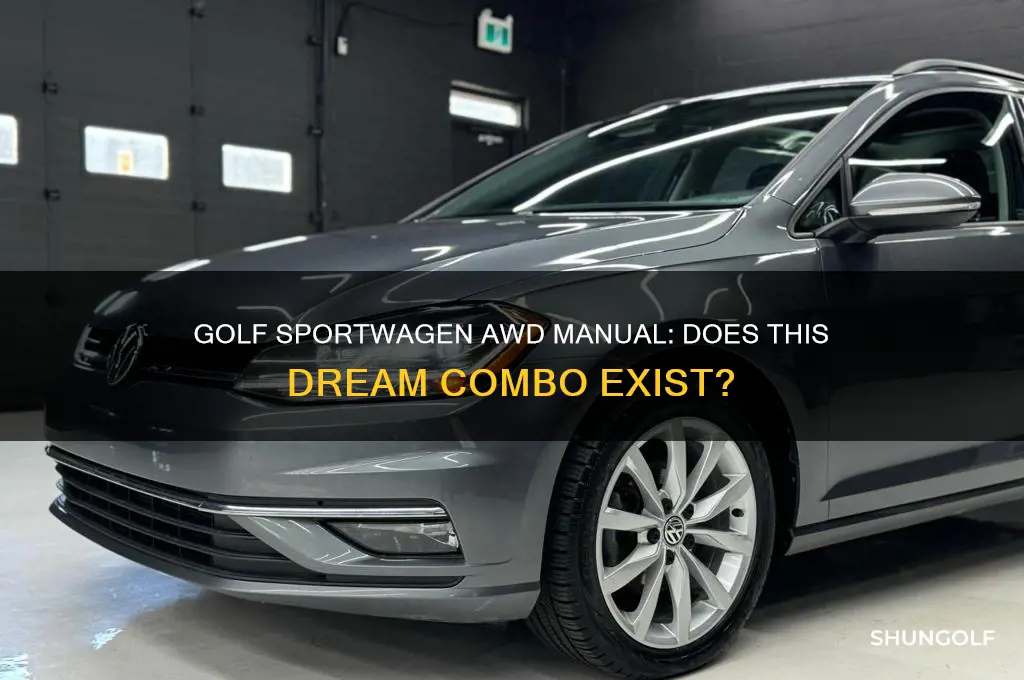 is there a golf sportwagen awd manual