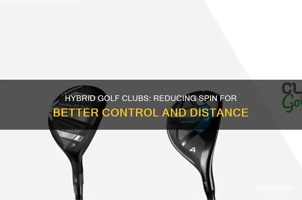 is there a hybride golf club for less spin