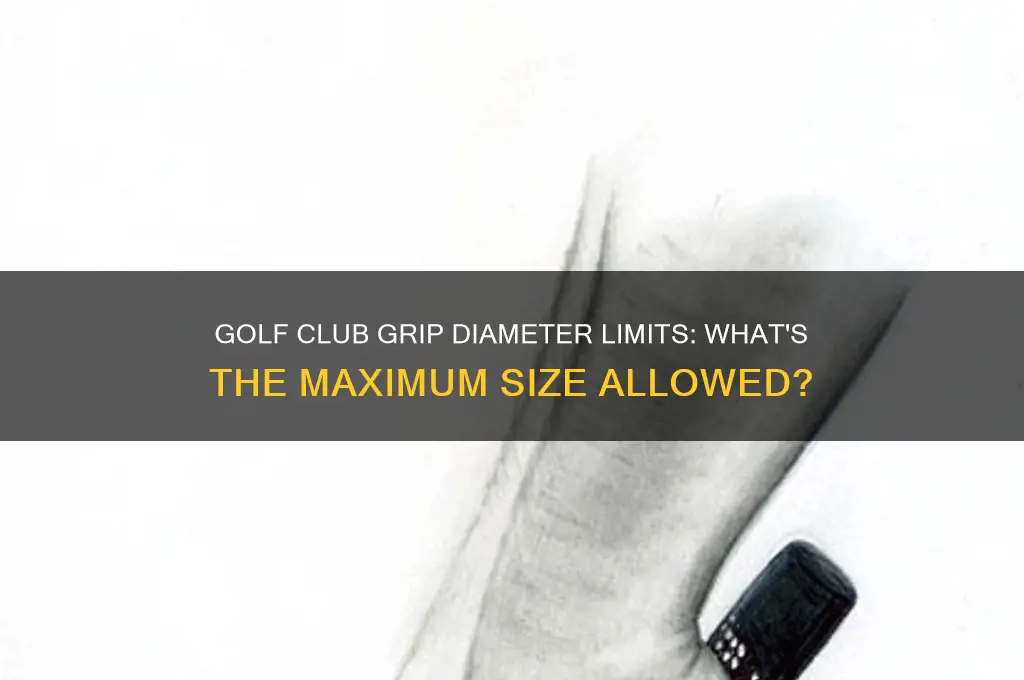 is there a maximum diameter for golf club grips