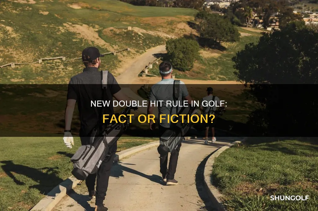 is there a new double hit rule in golf