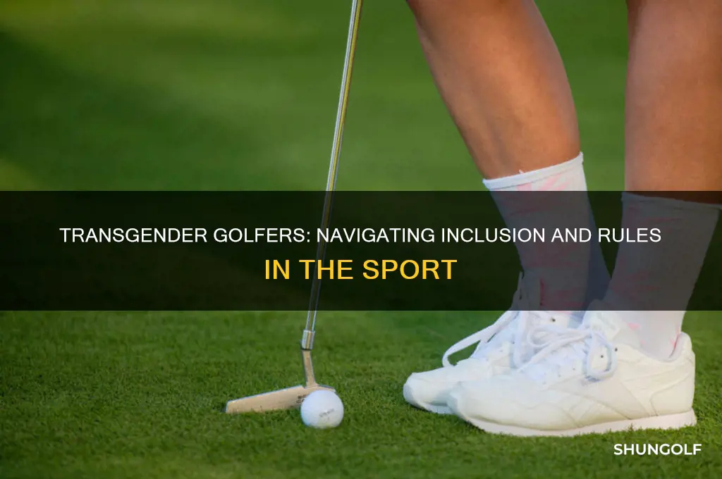 is there a no transgender golf rule