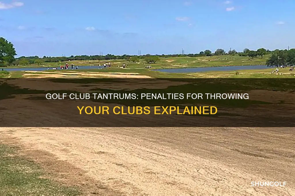 is there a penalty for throwing a golf club