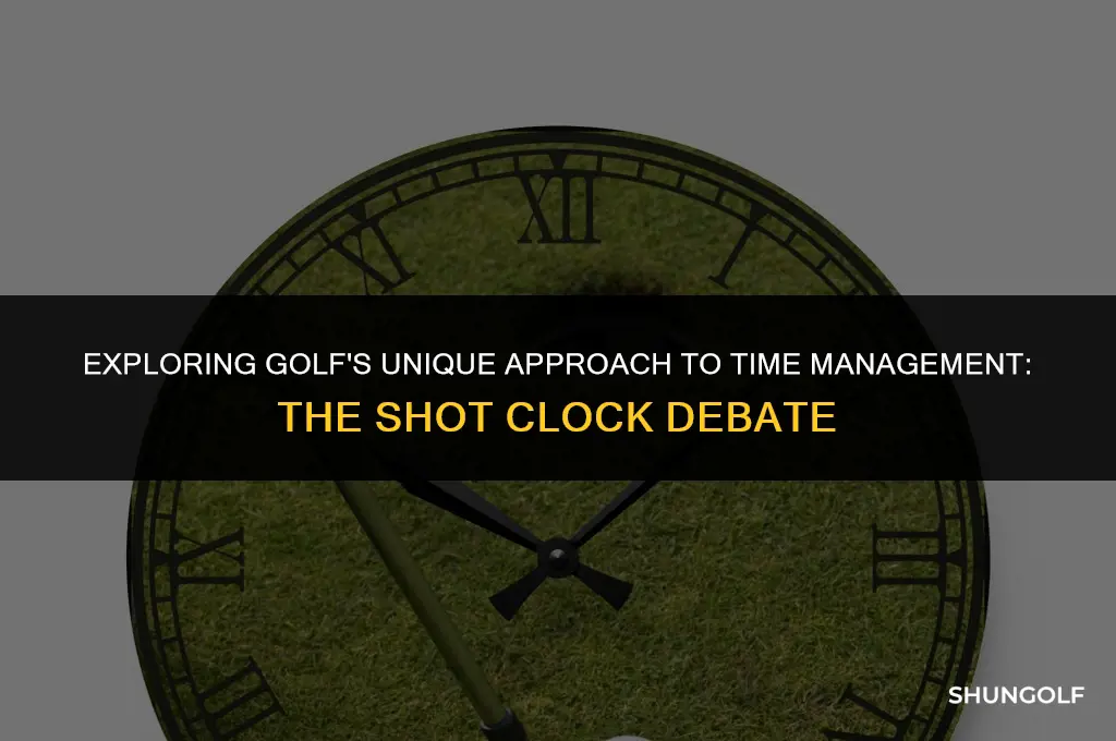 is there a shot clock in golf