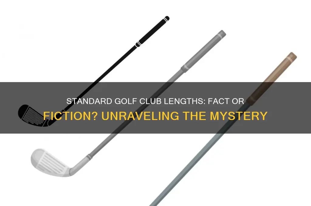 is there a standard length for golf clubs
