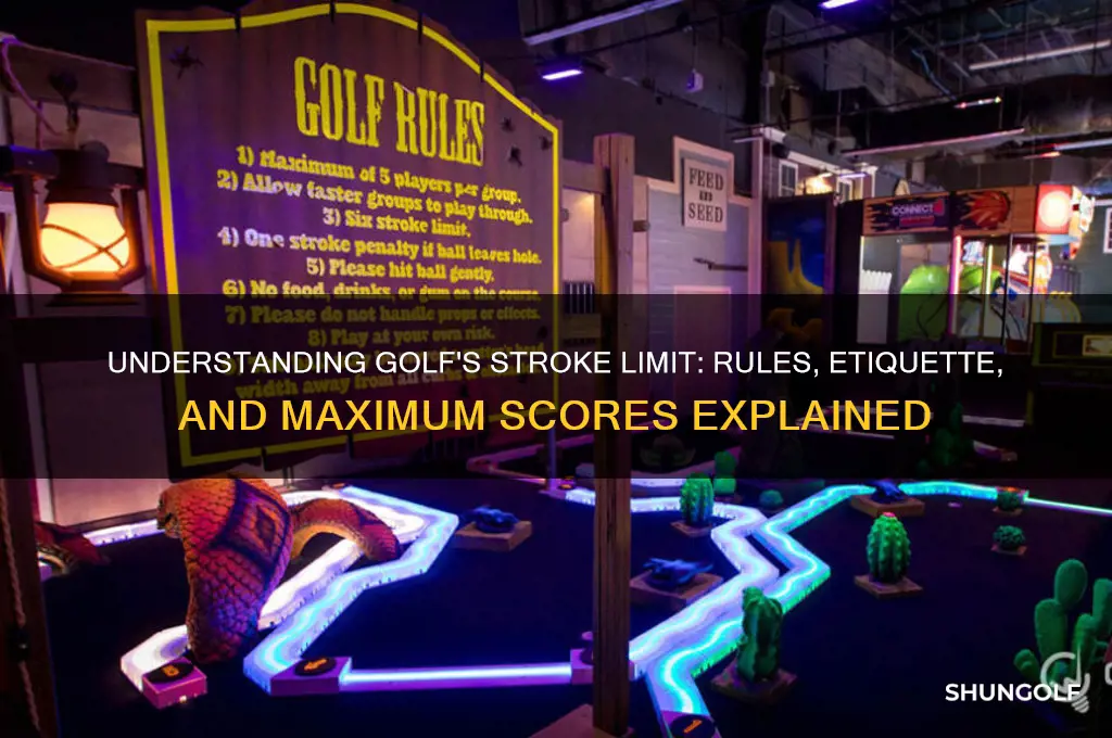 is there a stroke limit in golf