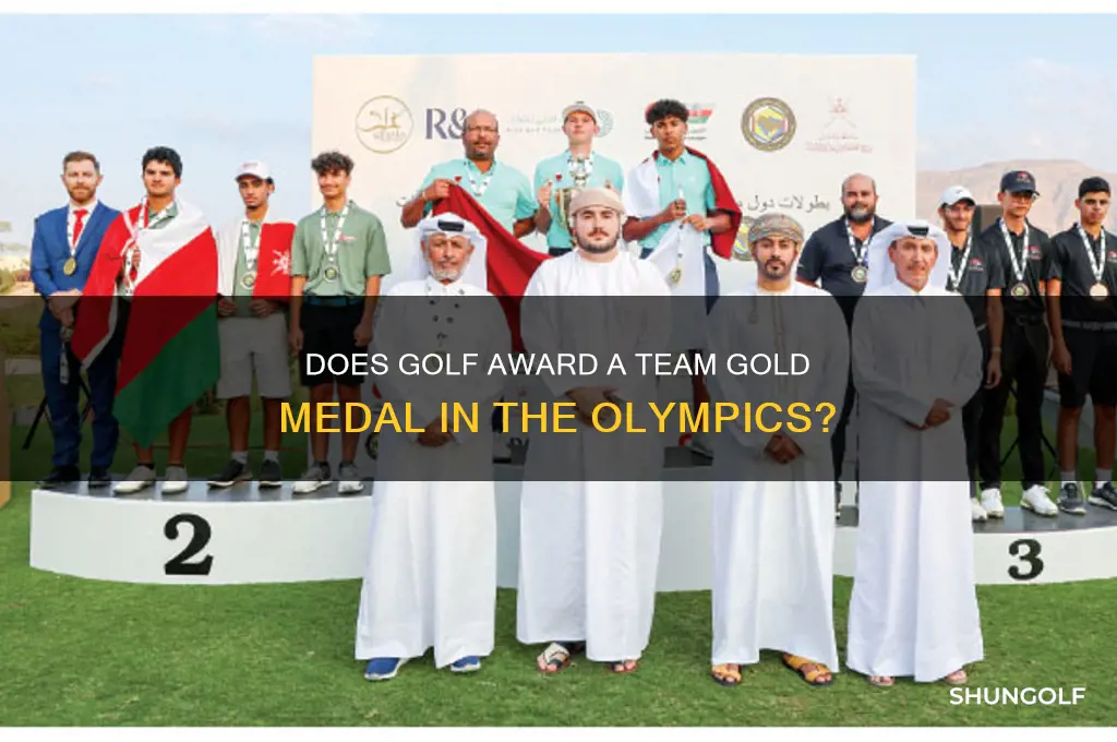 is there a team gold medal for golf