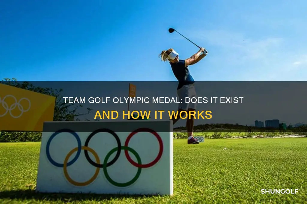 is there a team golf olympic medal