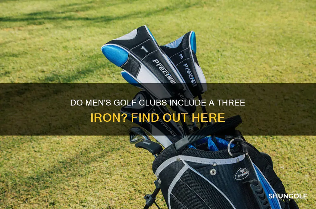 is there a three iron in men