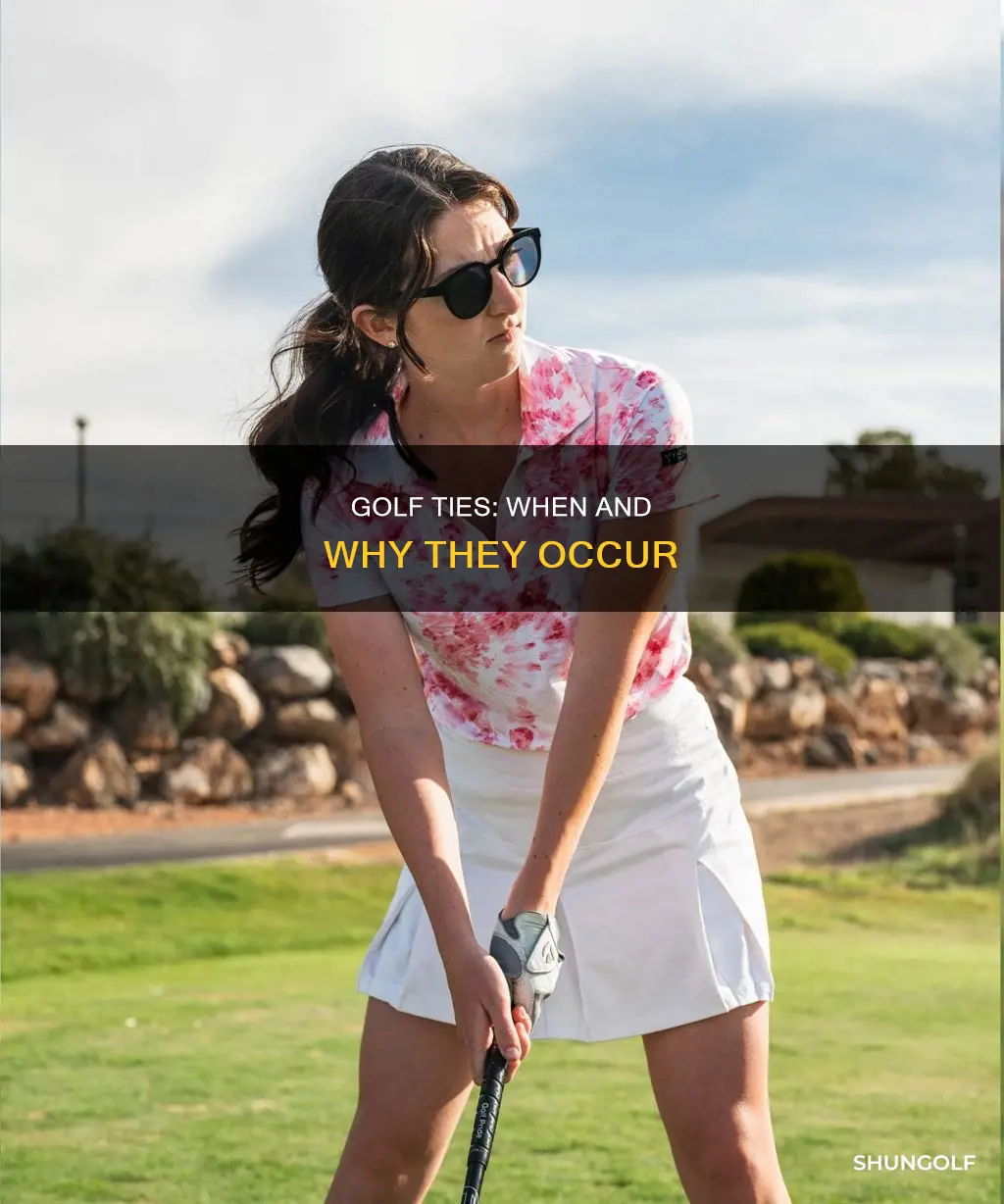 is there a tie in golf