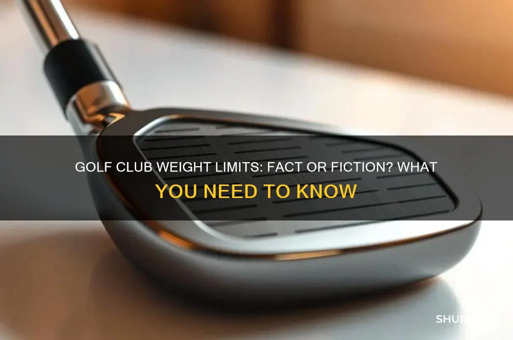 is there a weight limit on golf clubs