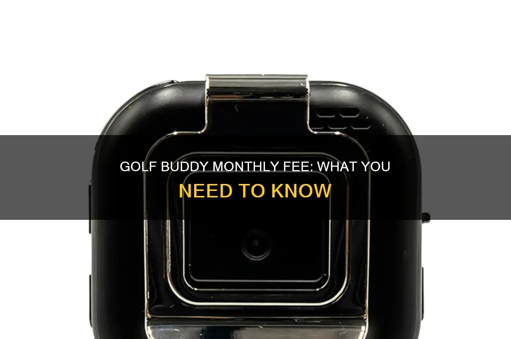 is there amonthly fee with golf buddy