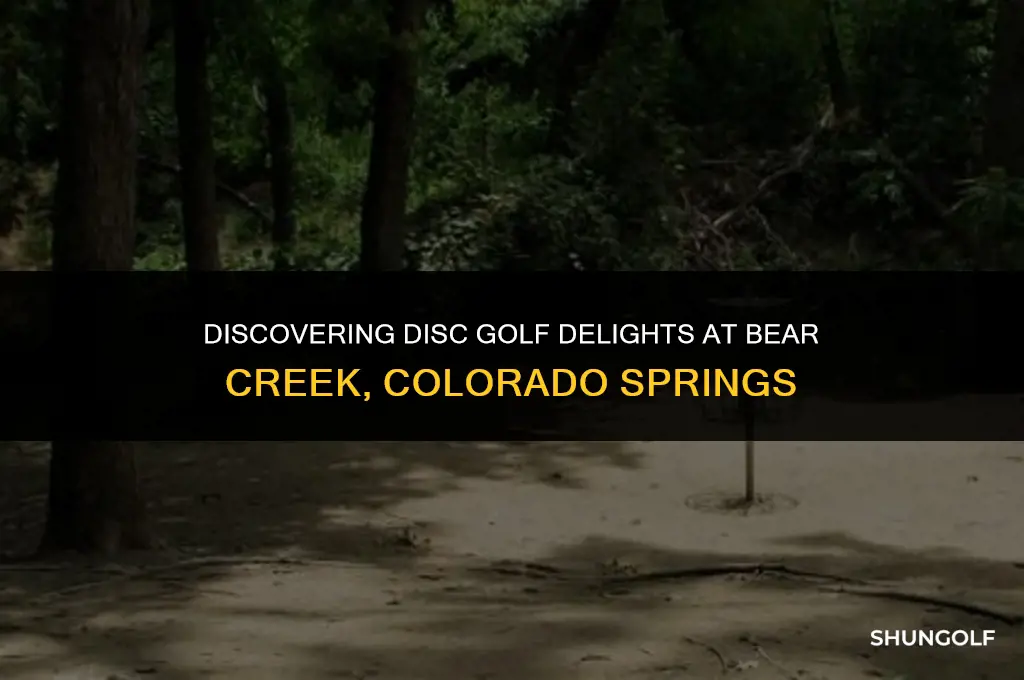 is there disc golf at bear creek colorado springs colorado