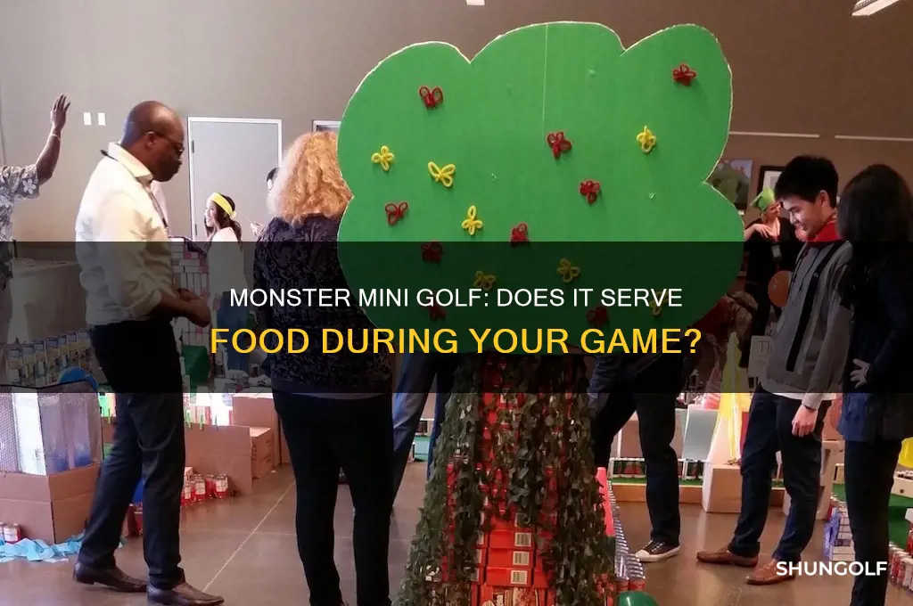 is there food at monster mini golf