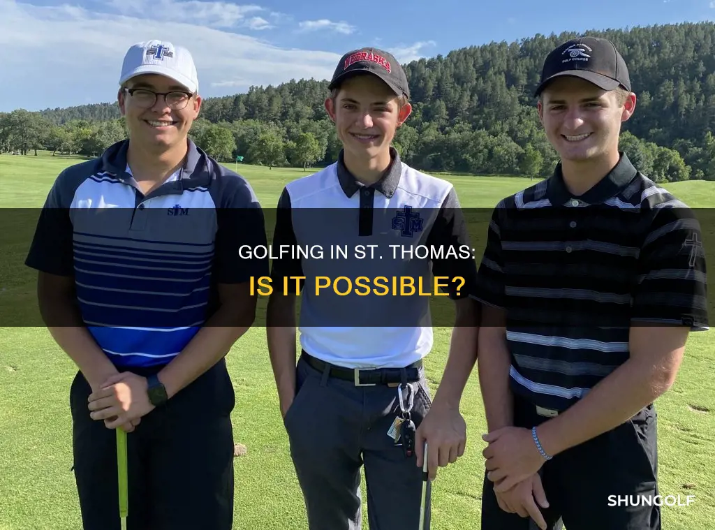 is there golf in st thomas