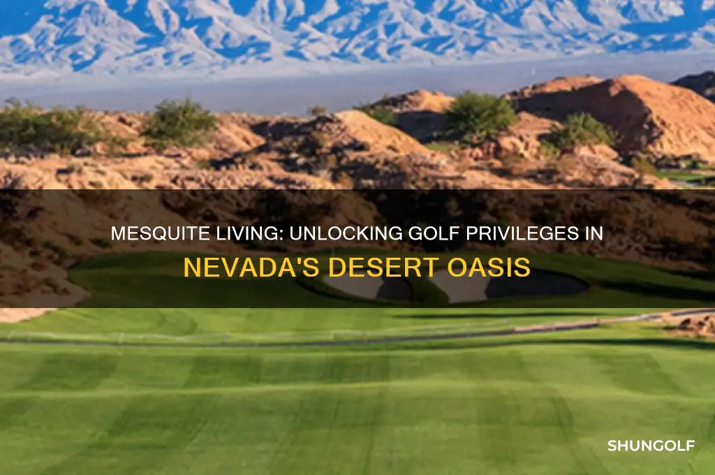 is there golf privelages when living in mesquite