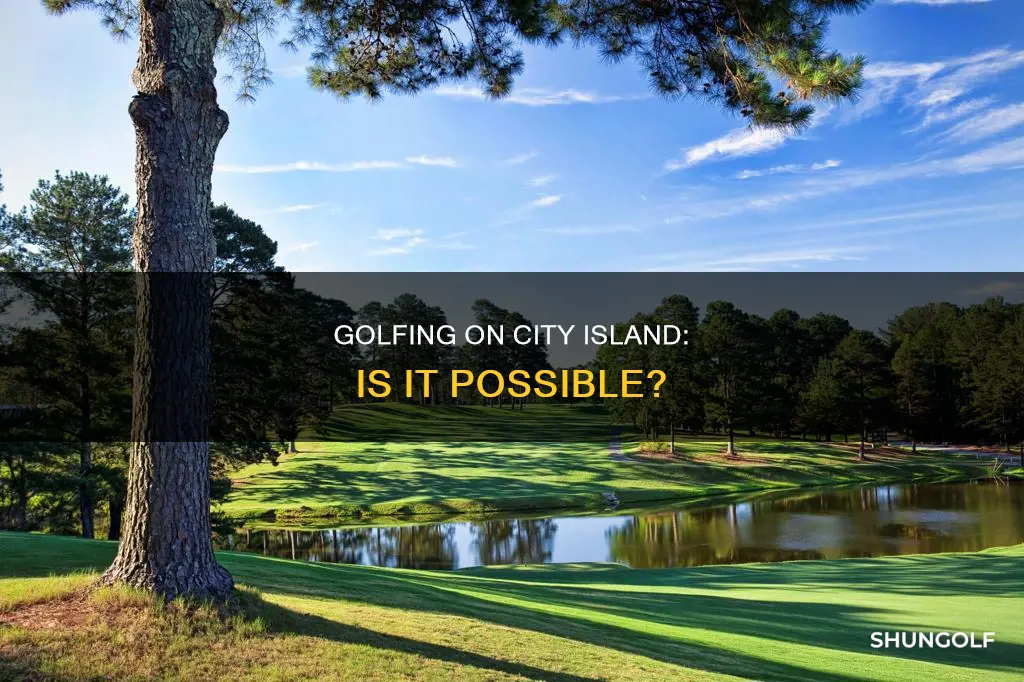 is there golfing on city island