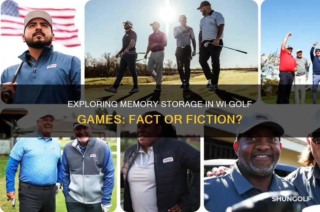 is there memory stored on a wi golf game