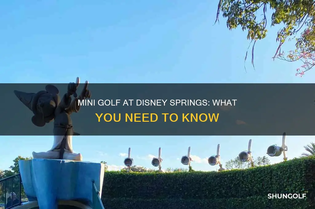 is there mini golf at disney springs