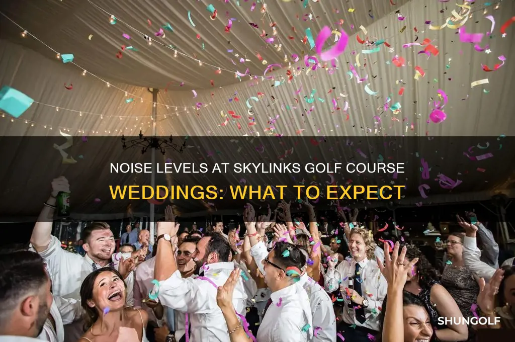 is there noise at a wedding at skylinks golf course