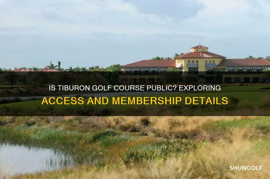 is tiburon golf course public