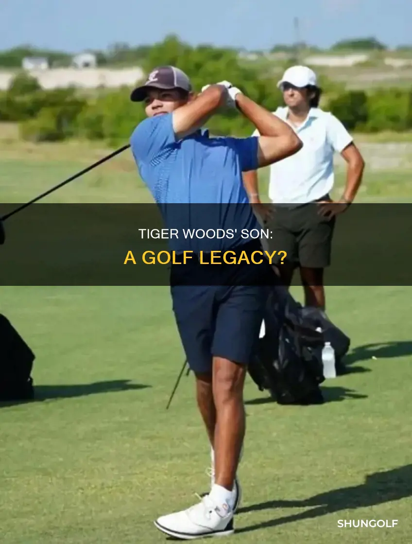 is tiger woids son a golfer