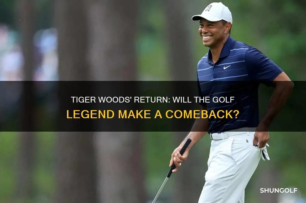 is tiger woods coming back to golf