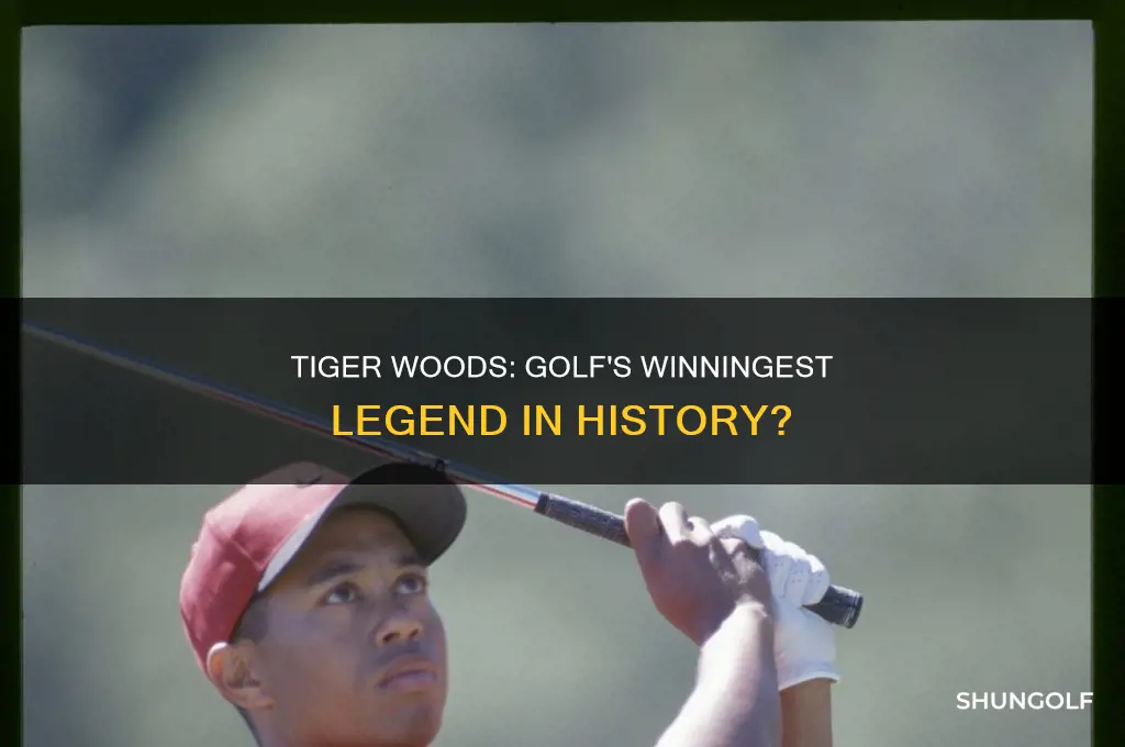 is tiger woods the most winnest golf in history