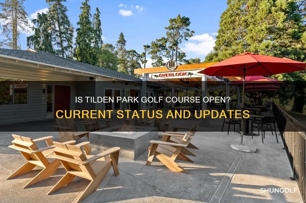 is tilden park golf course open