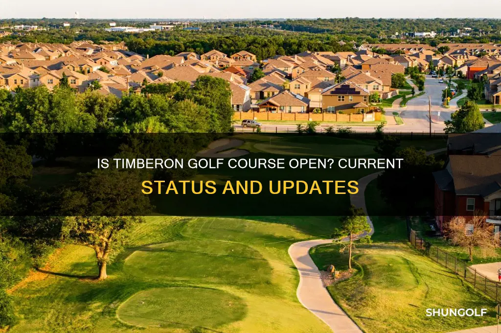 is timberon golf course open