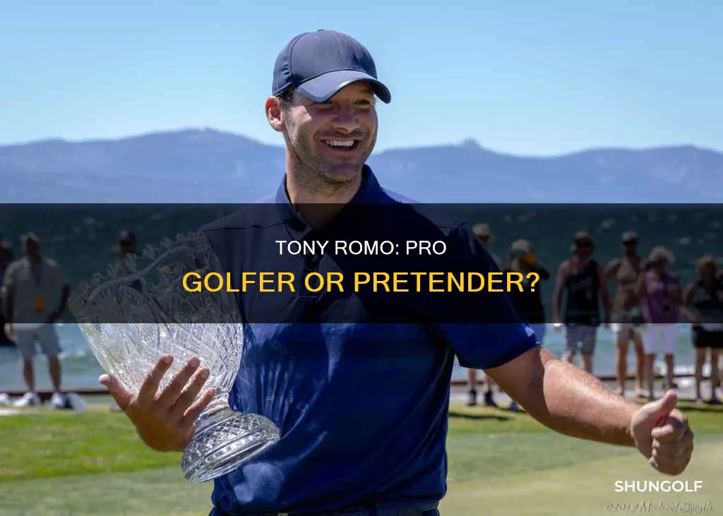 is tony romo a pro golfer