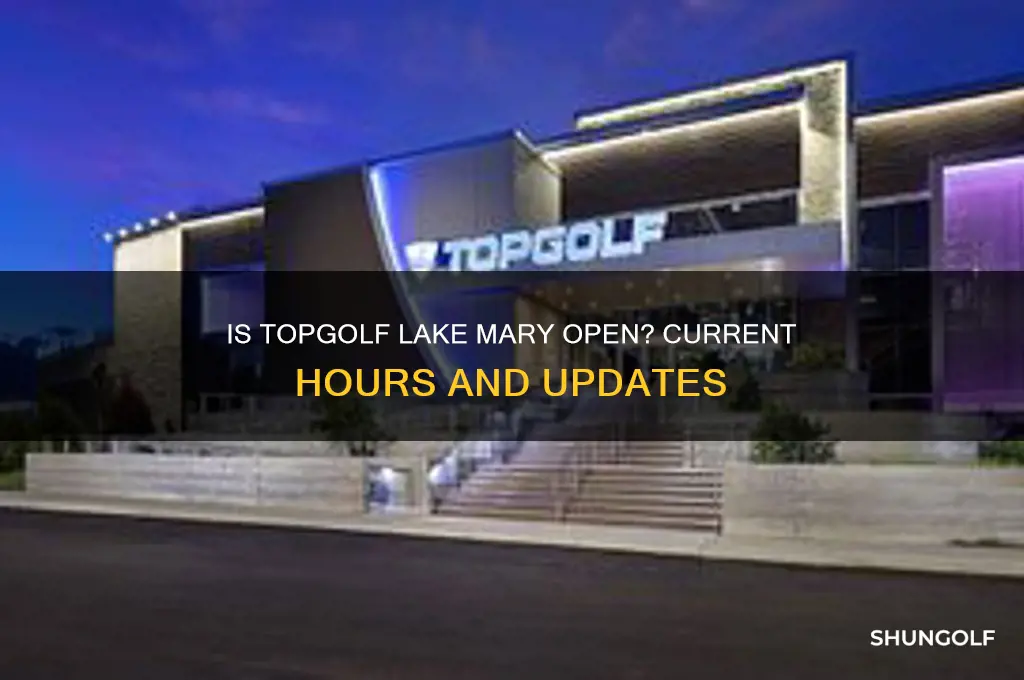 is top golf lake mary open