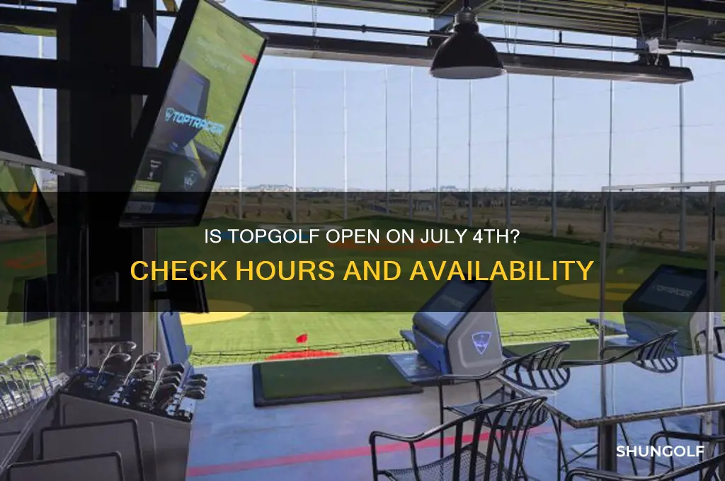 is top golf open 4th of july