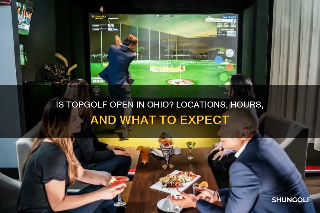 is top golf open in ohio