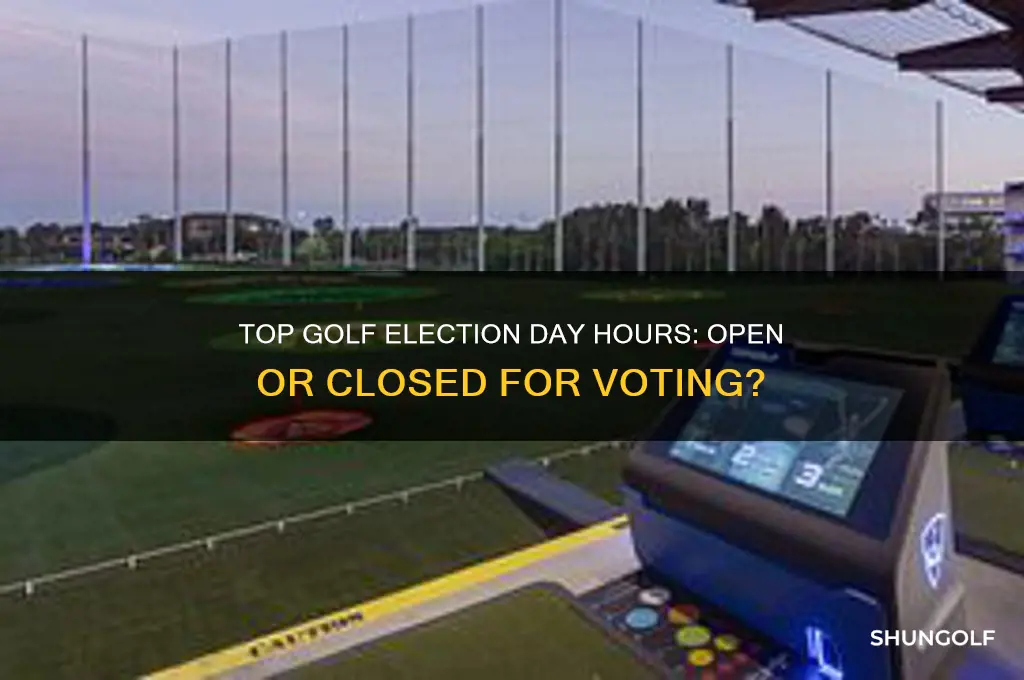 is top golf open on election day