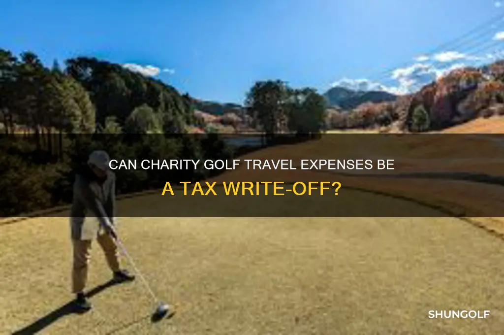 is traveling to charity golf a tax write-off