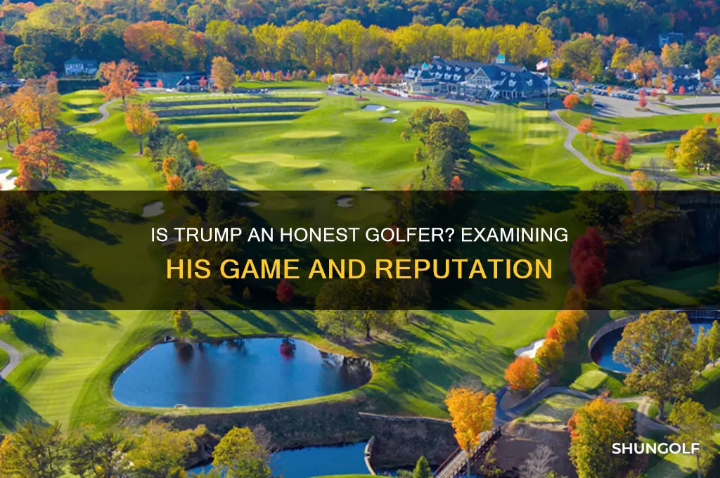 is trump an honest golfer