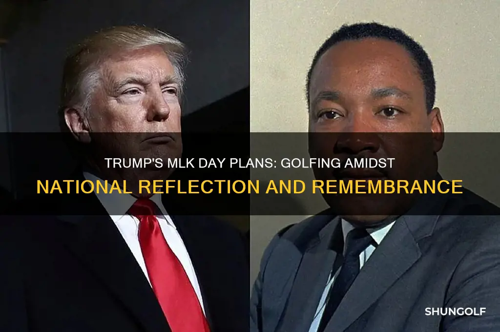 is trump golfing on mlk day